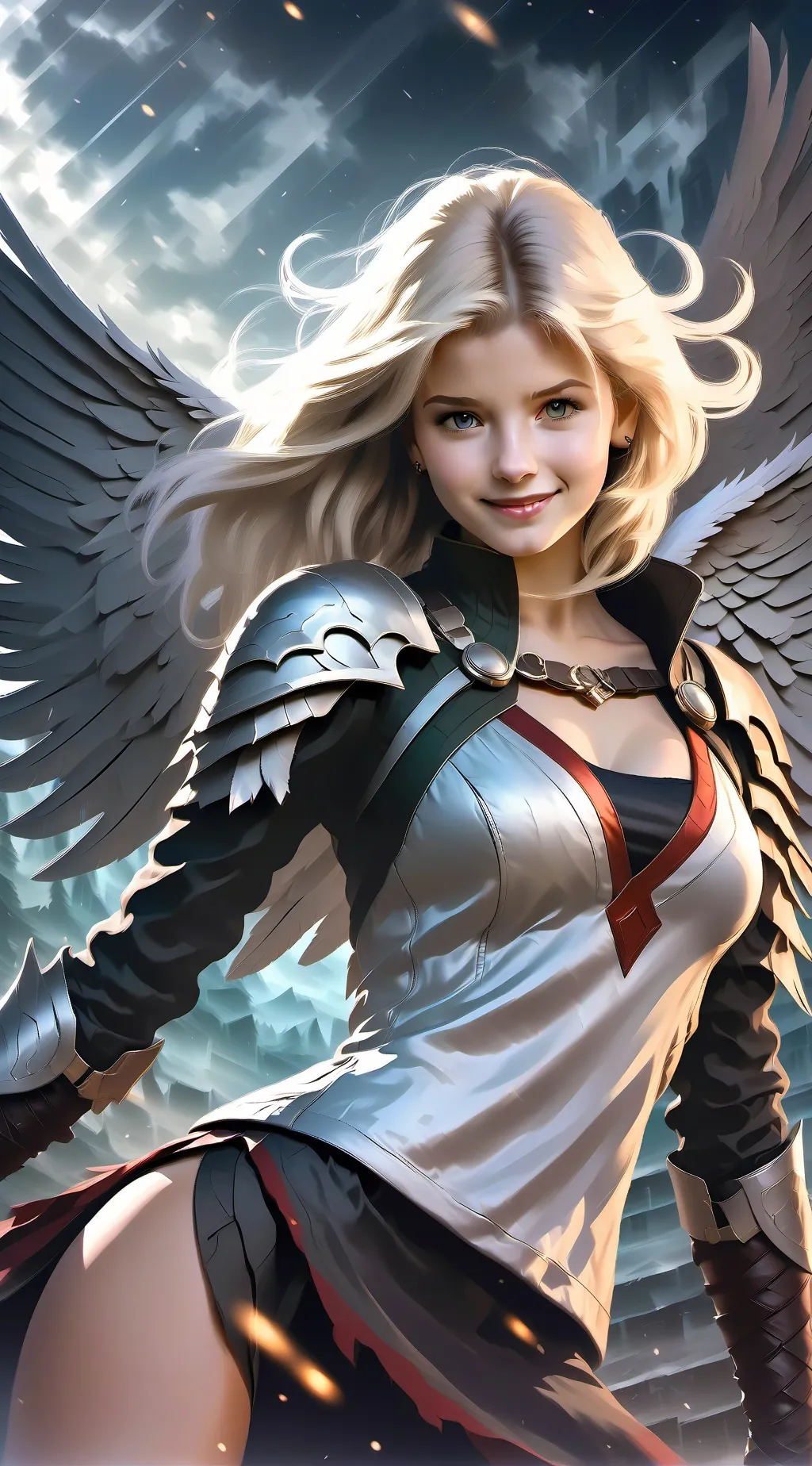 ai character: Angel of Love  background