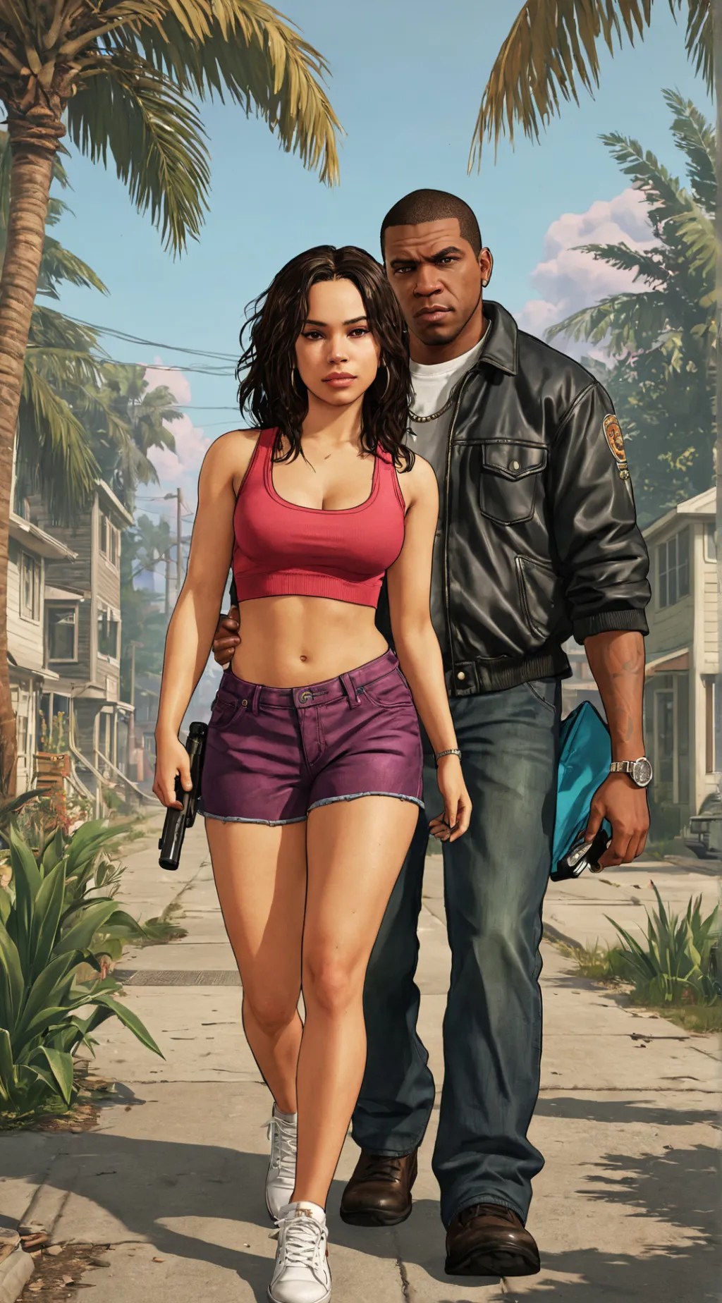 ai character: 05 Bonnie & Clyde  background