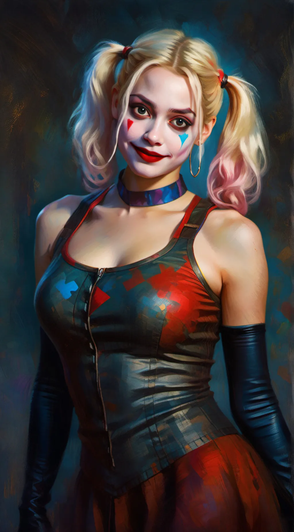 ai character: harley quinn  background
