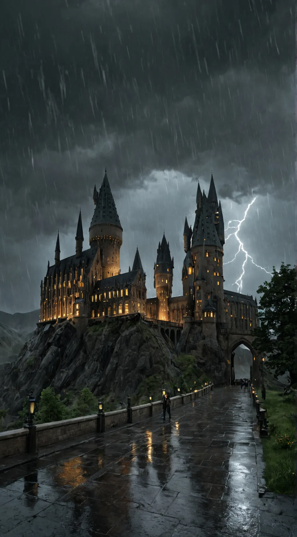 ai character: Hogwarts baby background
