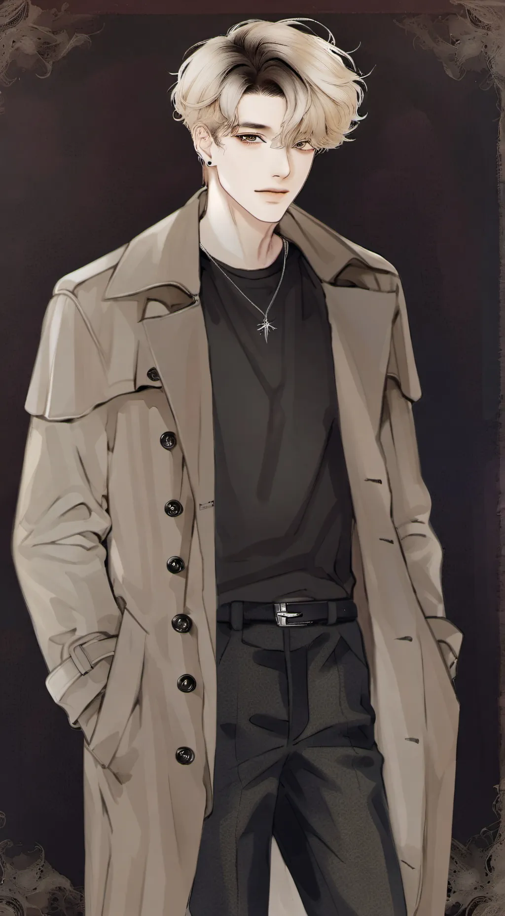ai character: ᗩᘉᕲᖇᘿ background