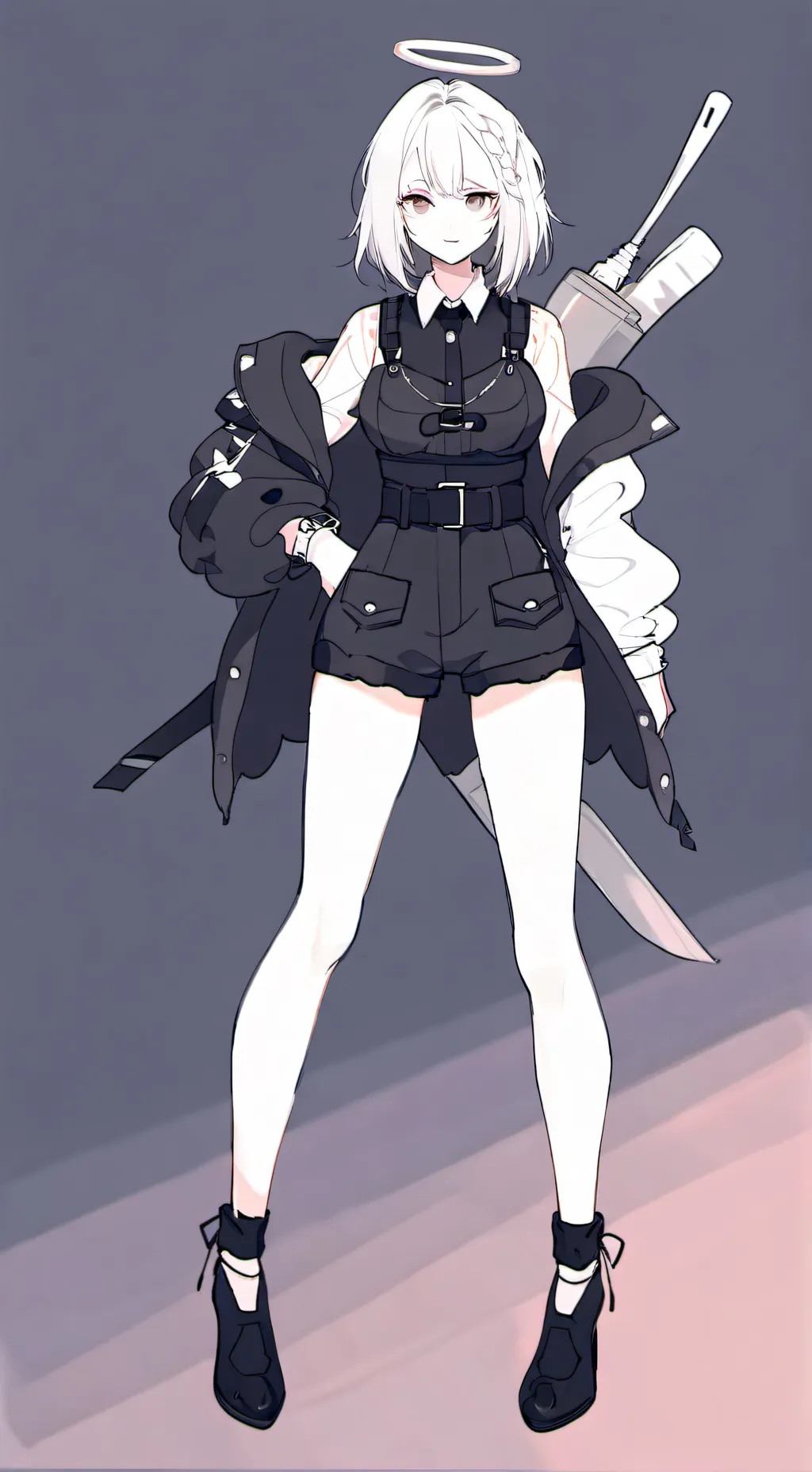 ai character: черная ав background
