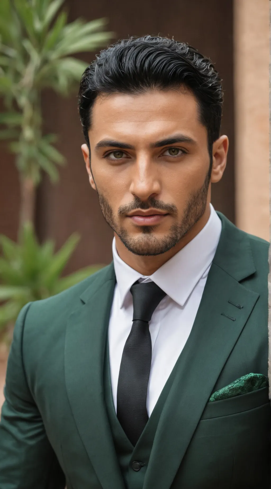 ai character: Haroon Idris  background