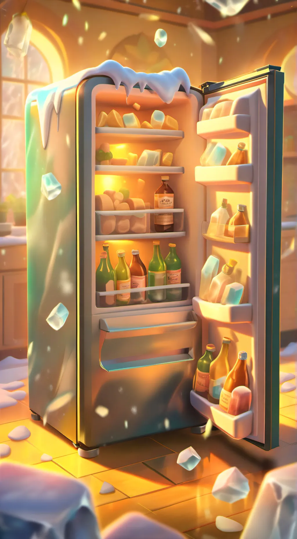 ai character: Popsicle tycoon background
