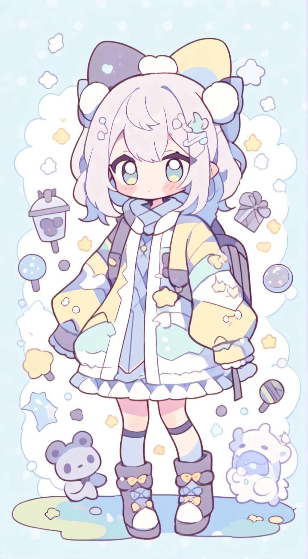 ai character: Sprunki bust you background