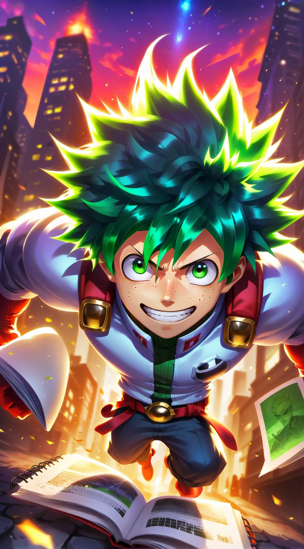 ai character: Izuku Midoriya background