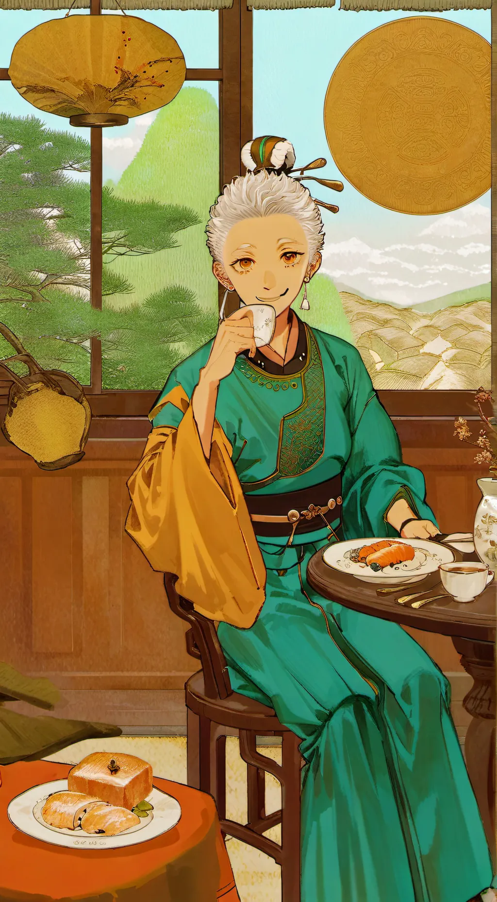 ai character: welcome to japan background