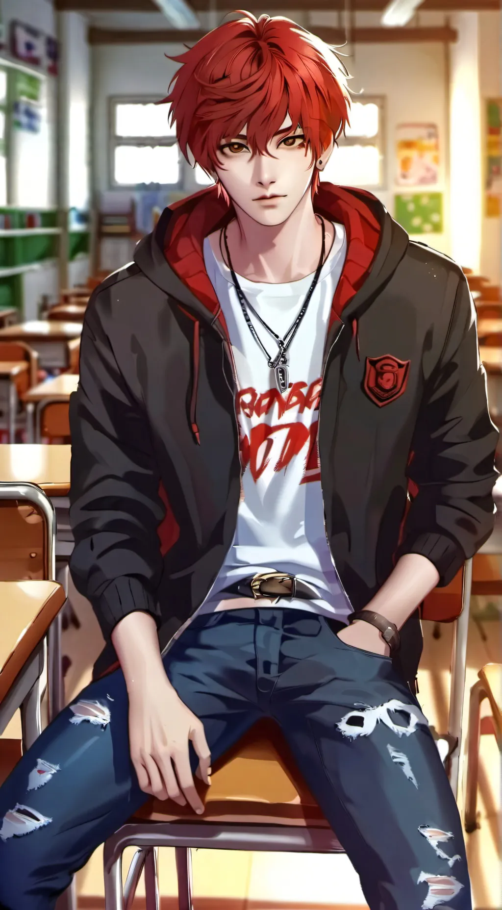 ai character: Shane  background