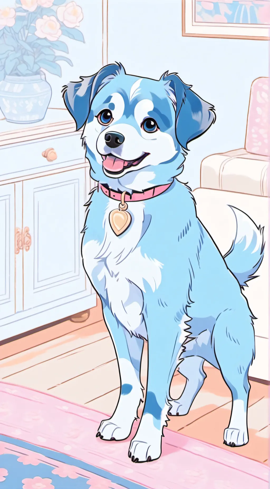 ai character: furry  background