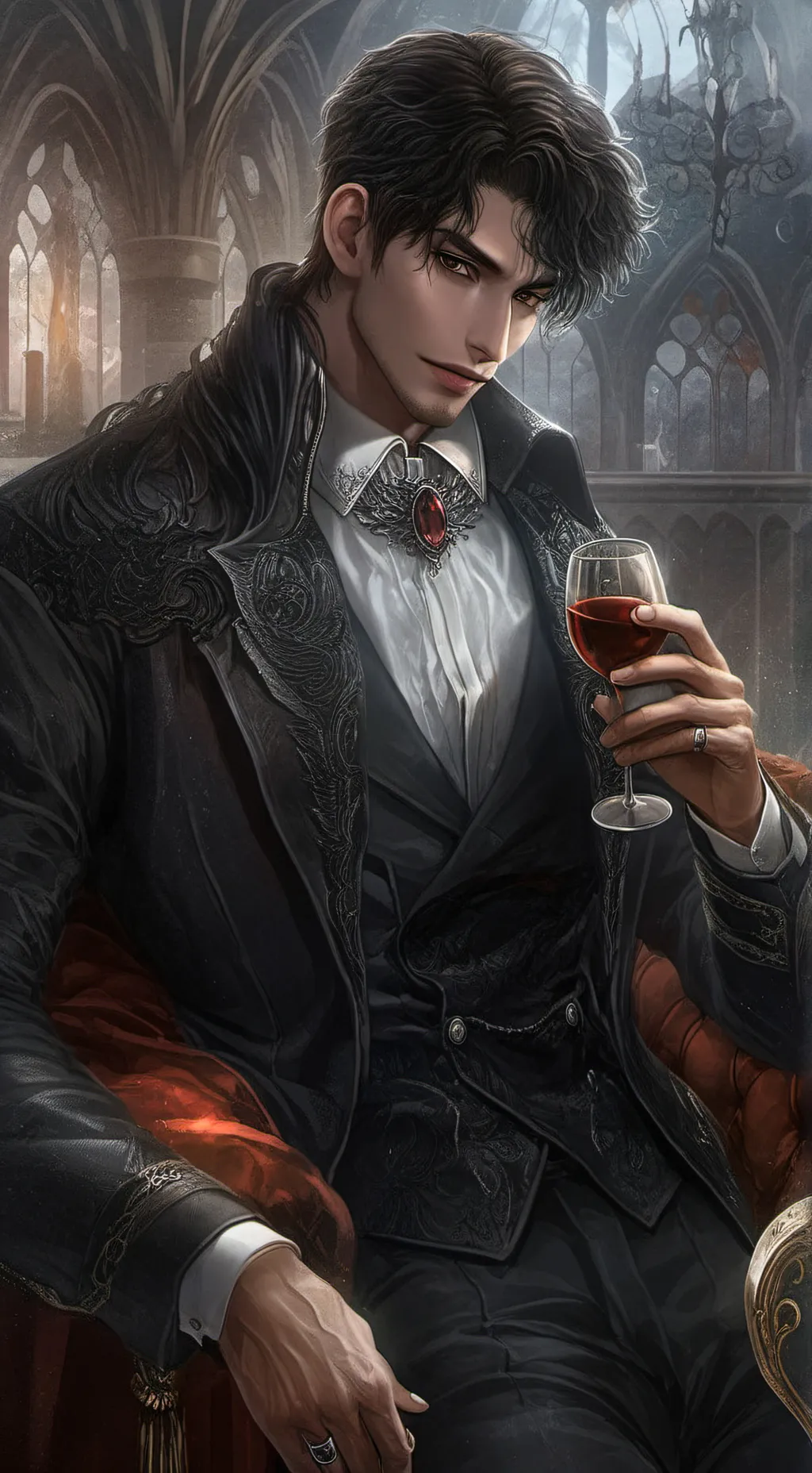 ai character: Lucas  background