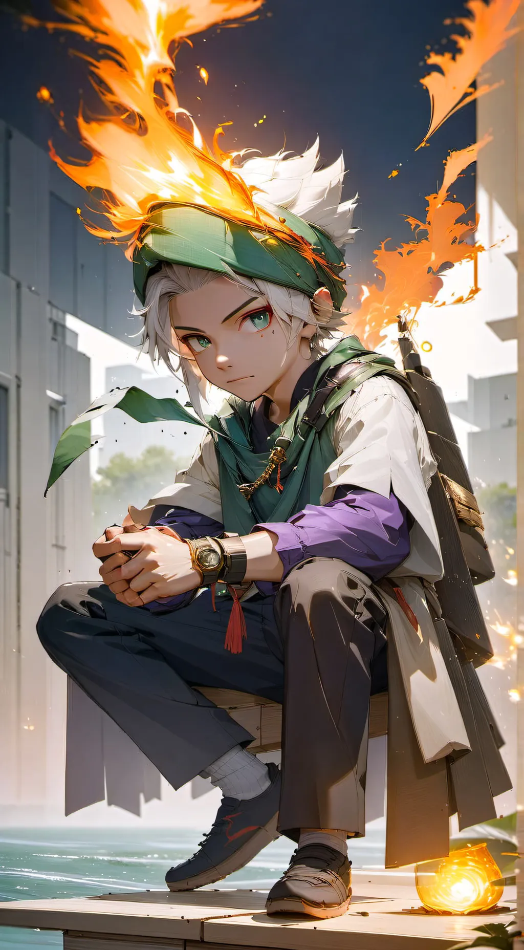 ai character: superpower school background