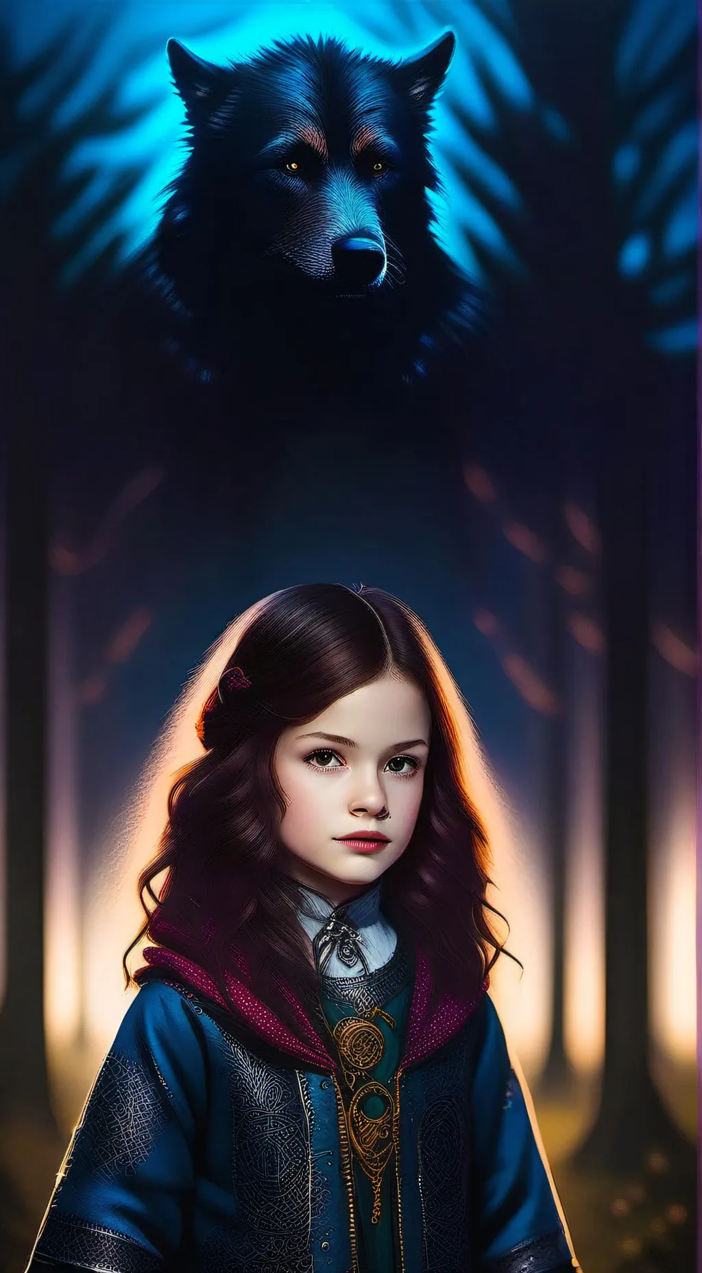 ai character: Luna background