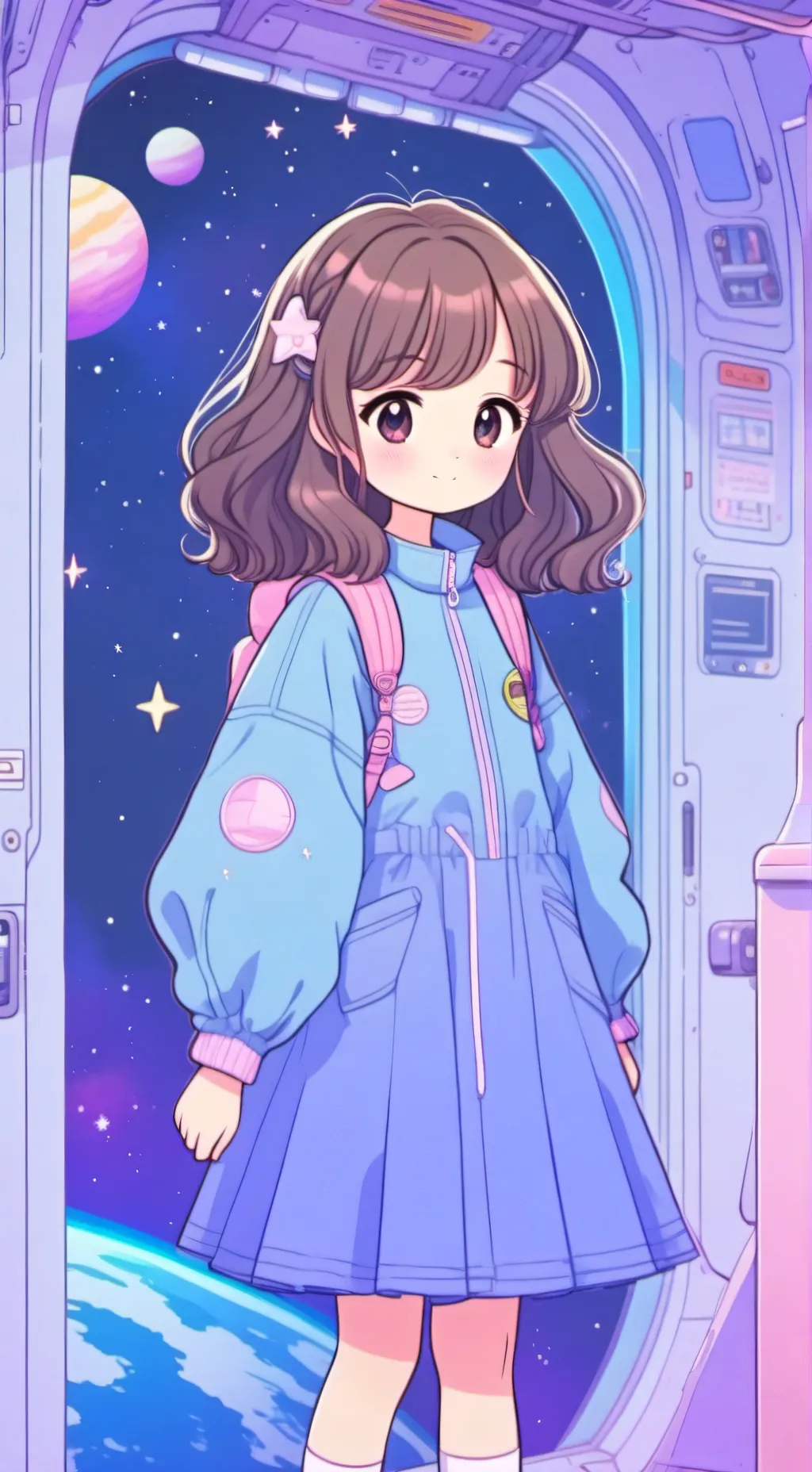 ai character: Star background