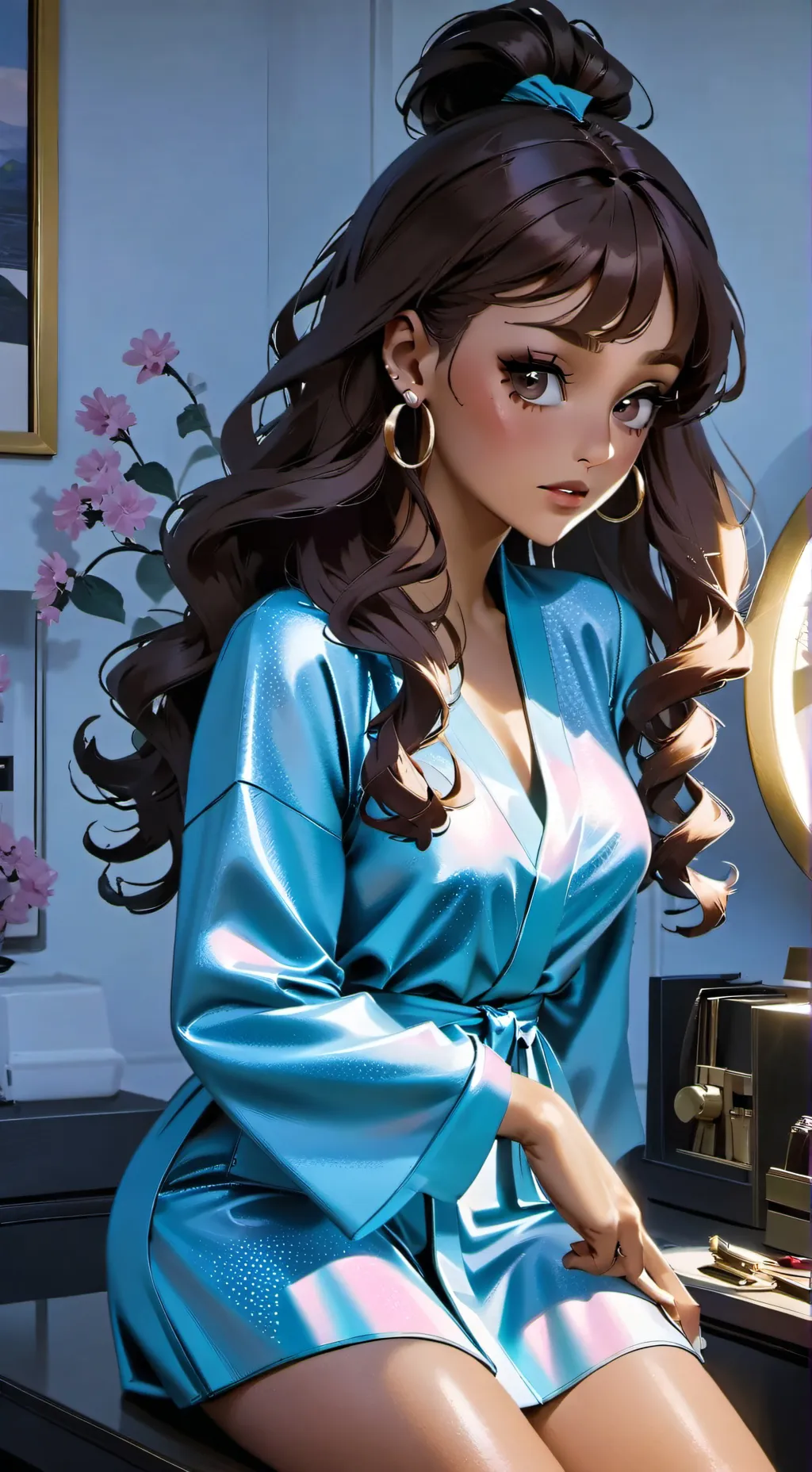 ai character: Mira belle  background