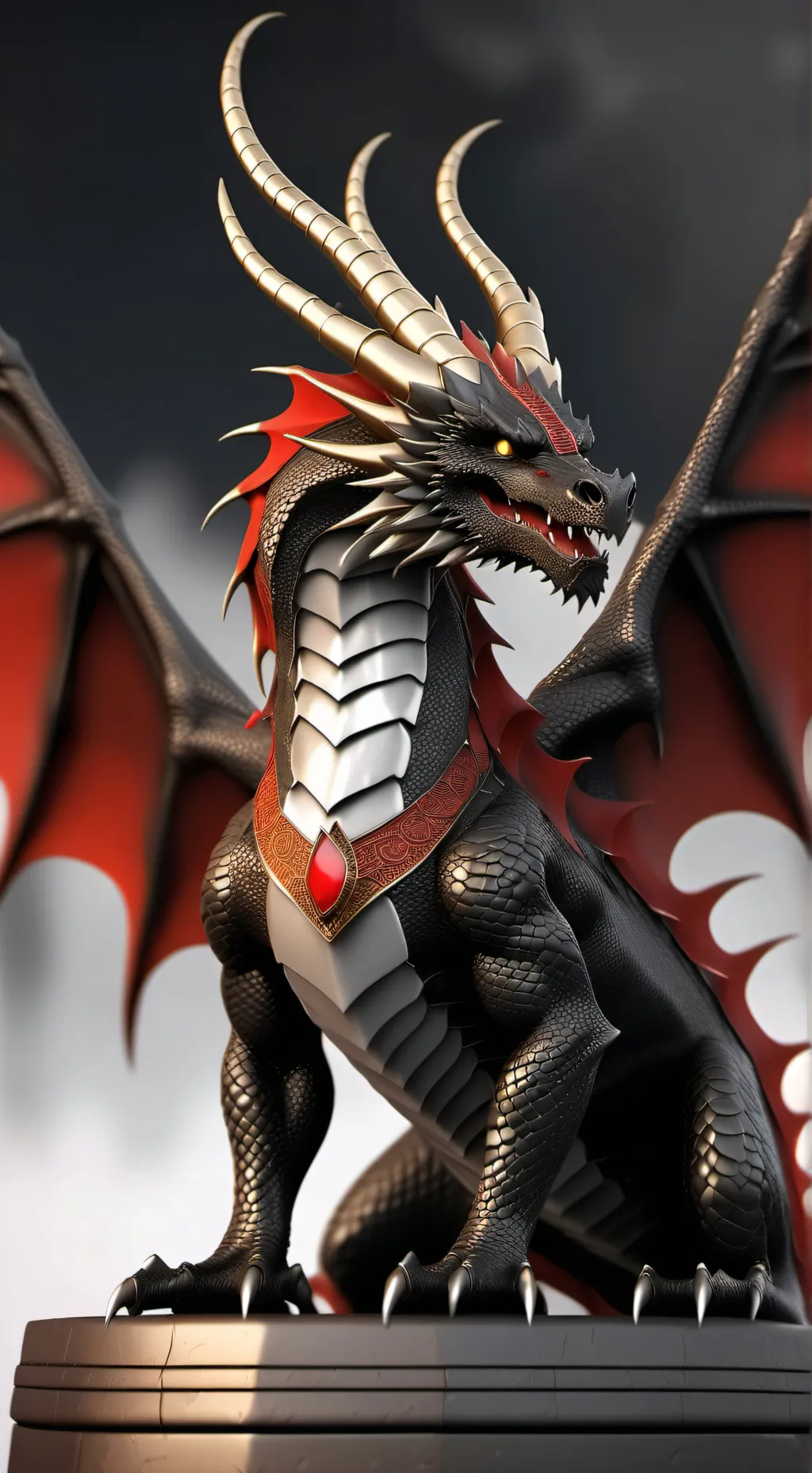 ai character: Queen Scarlett  background