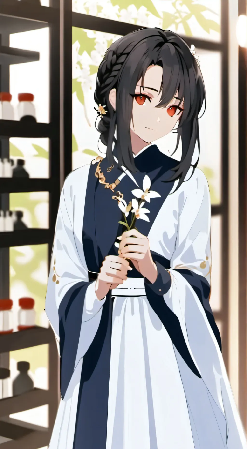 ai character: kara nv de bakugo  background