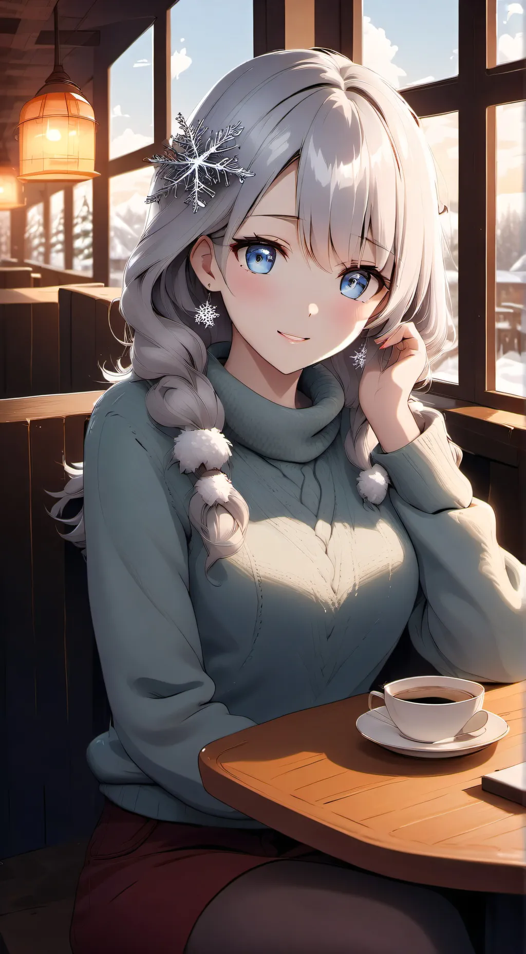 ai character: Miyako Miyato ❄️ background