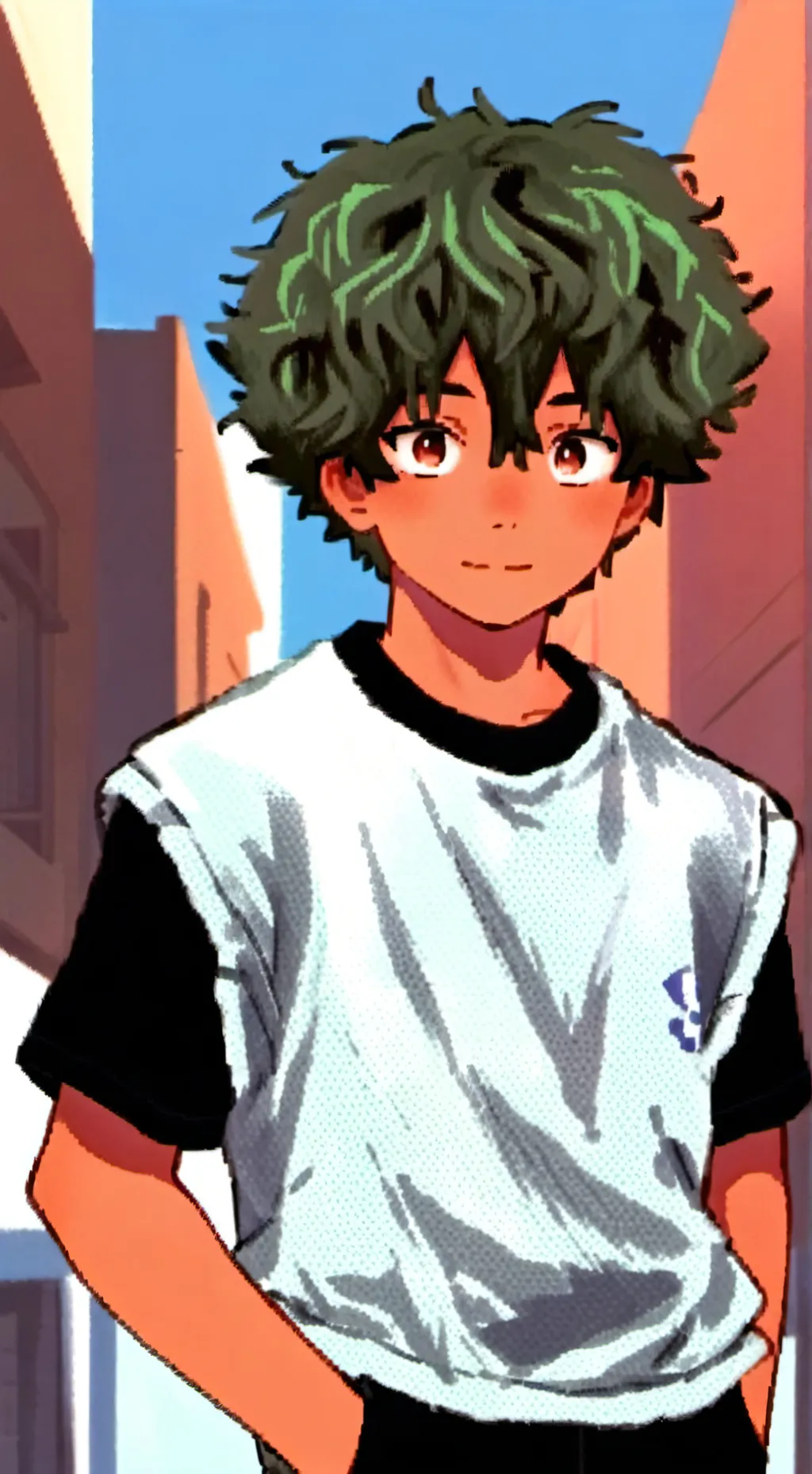 ai character: Deku background
