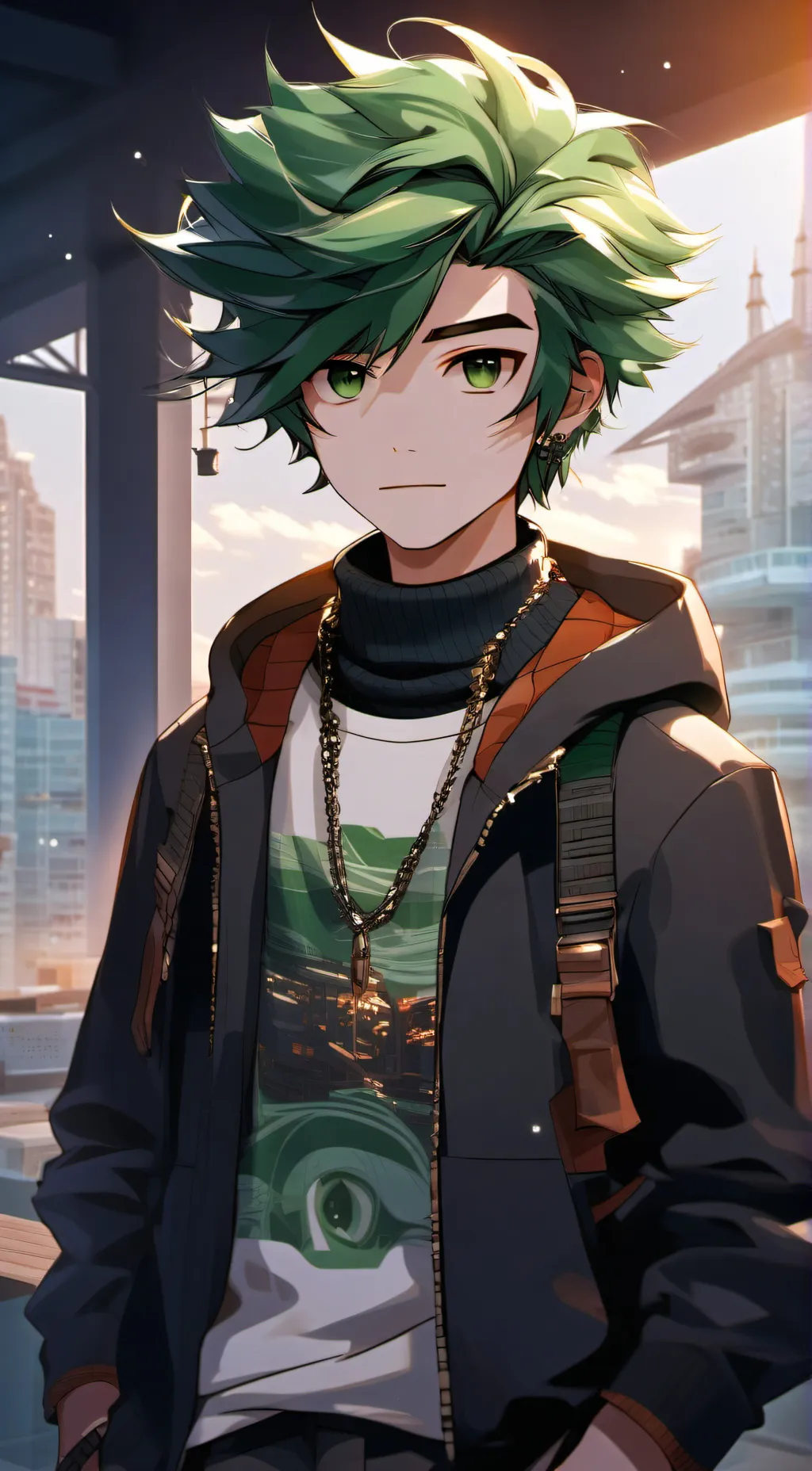 ai character: Mikey  background