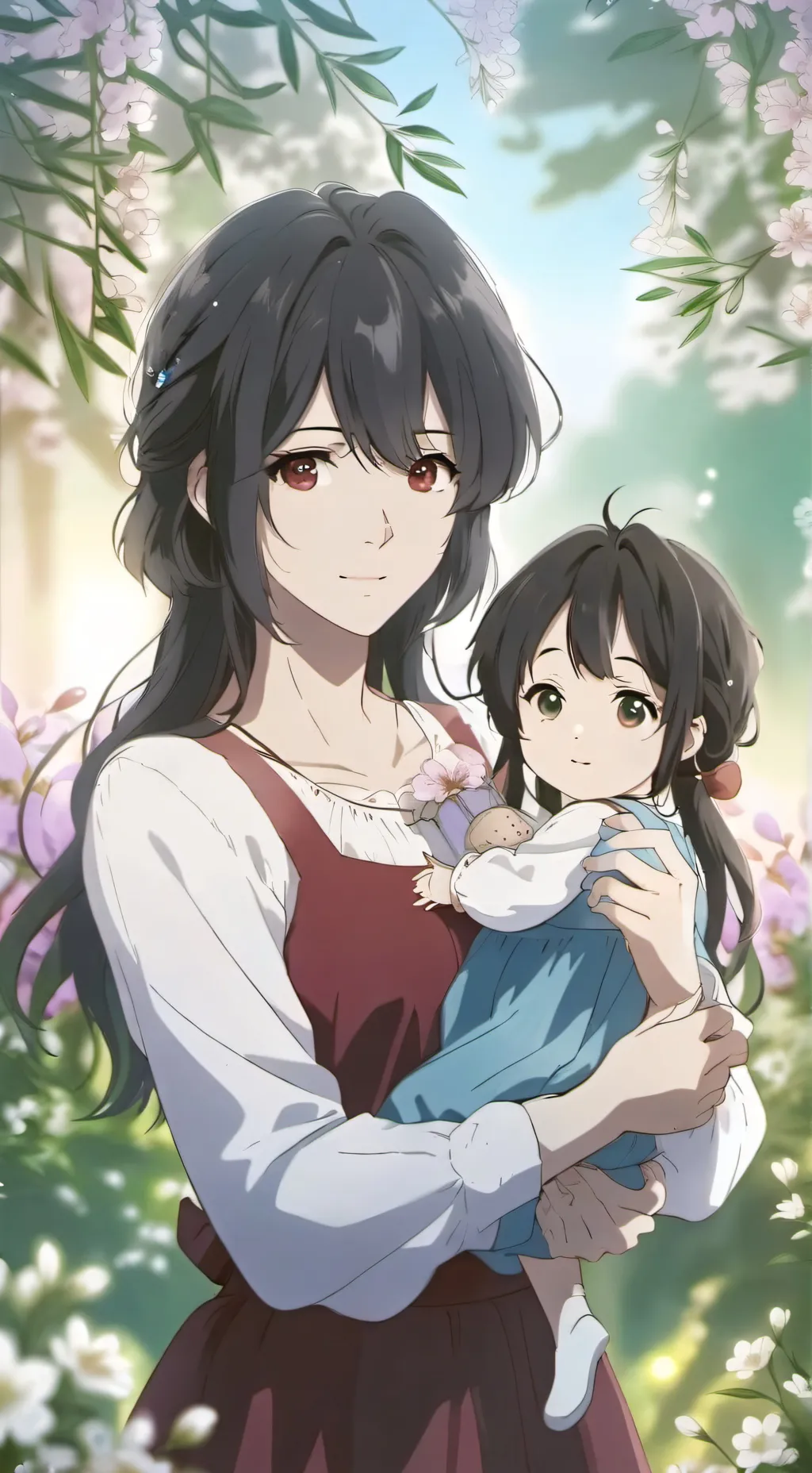 ai character: Ruth and Naomi  background