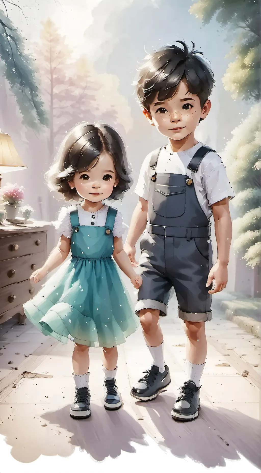 ai character: Kylee and Cameron background