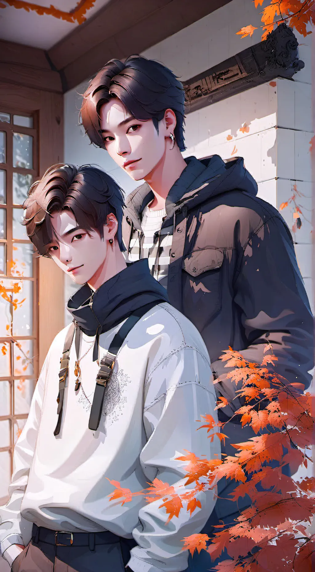 ai character: Nico and Noah background