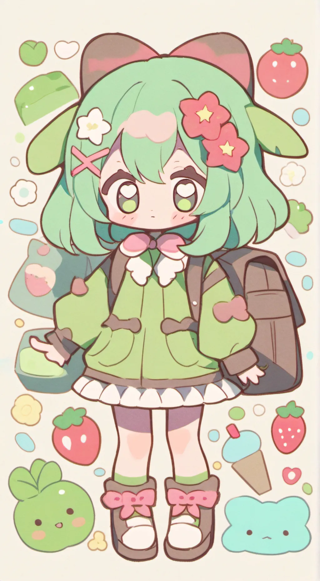 ai character: Baby hashiras  background