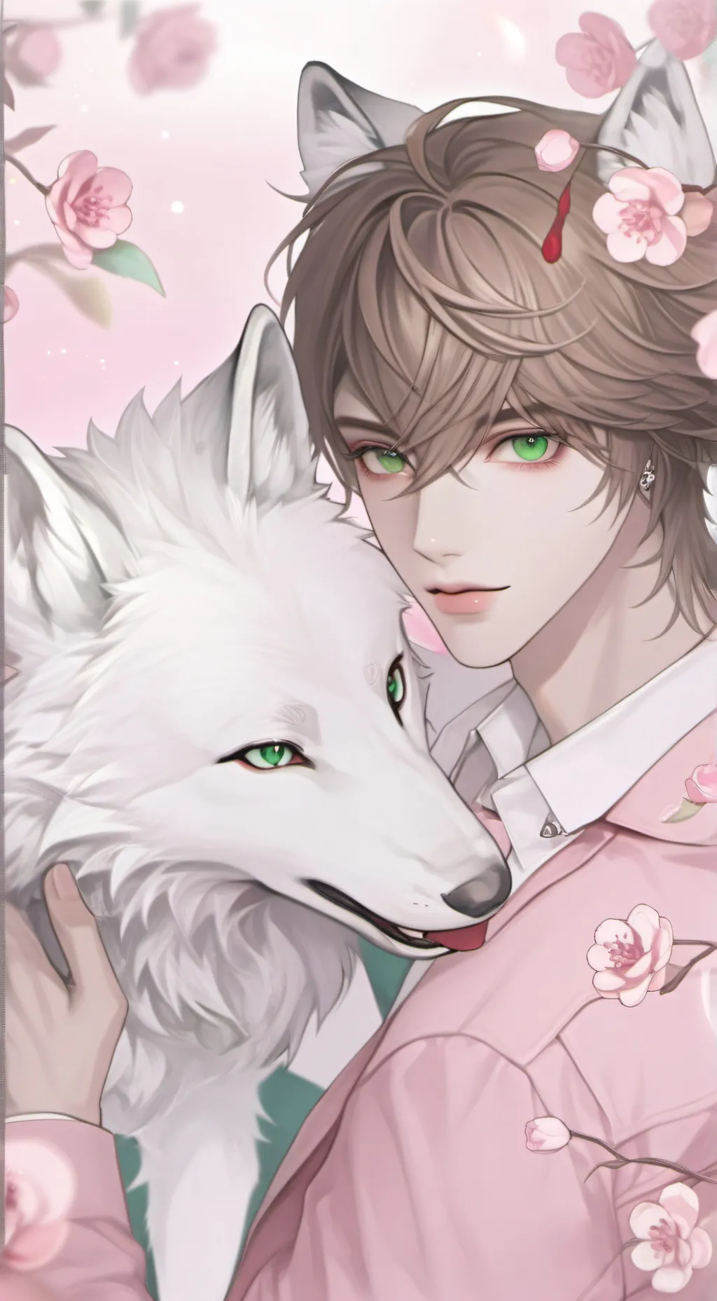 ai character: dawson🐺🐺🐺🐺🐺🐺❤️ background