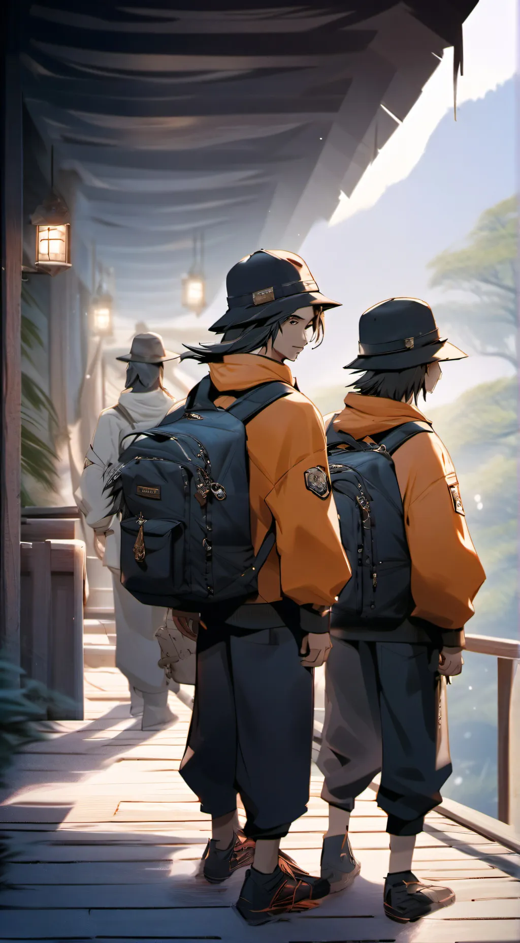 ai character: Dumpster dive background