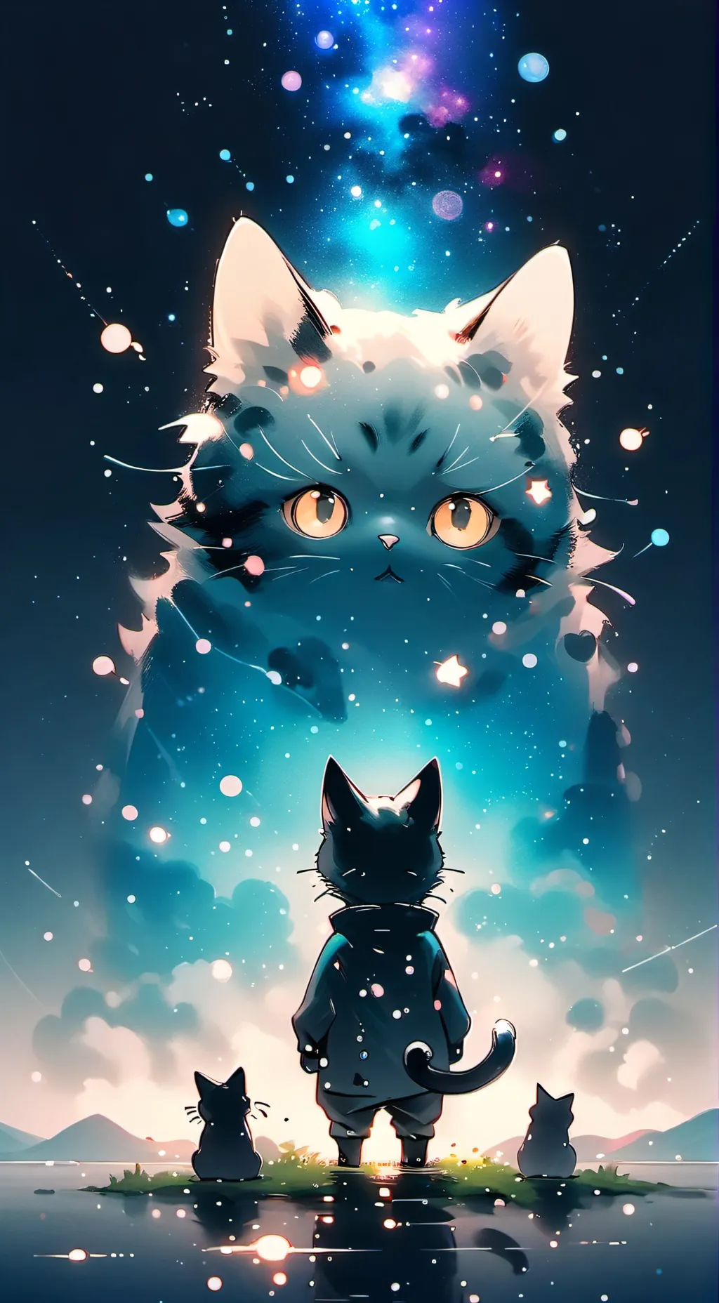 ai character: Cat mines background