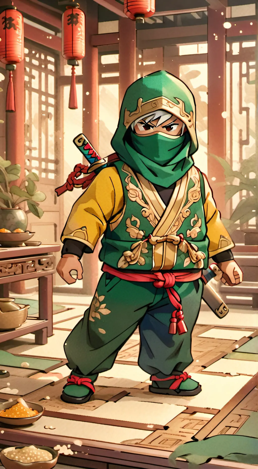 ai character: Ninjago DR background