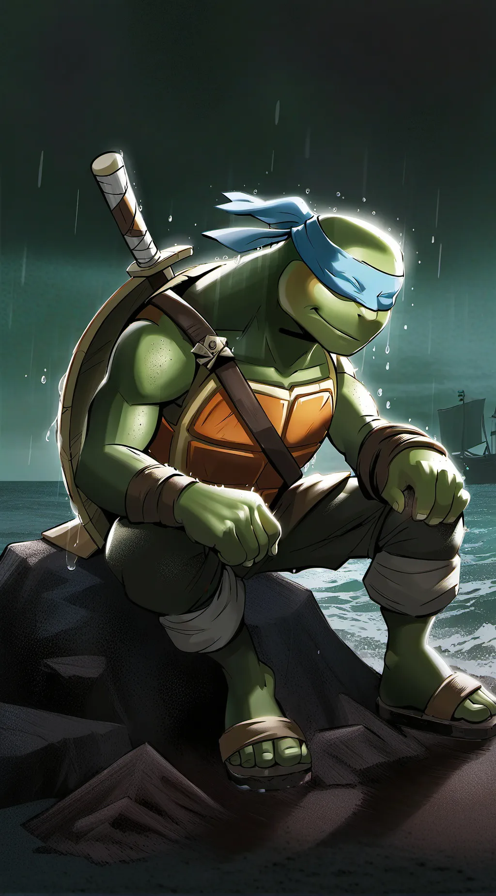 ai character: Mean Leonardo 2003 background