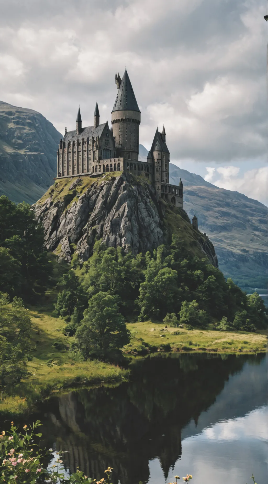 ai character: Hogwarts  background