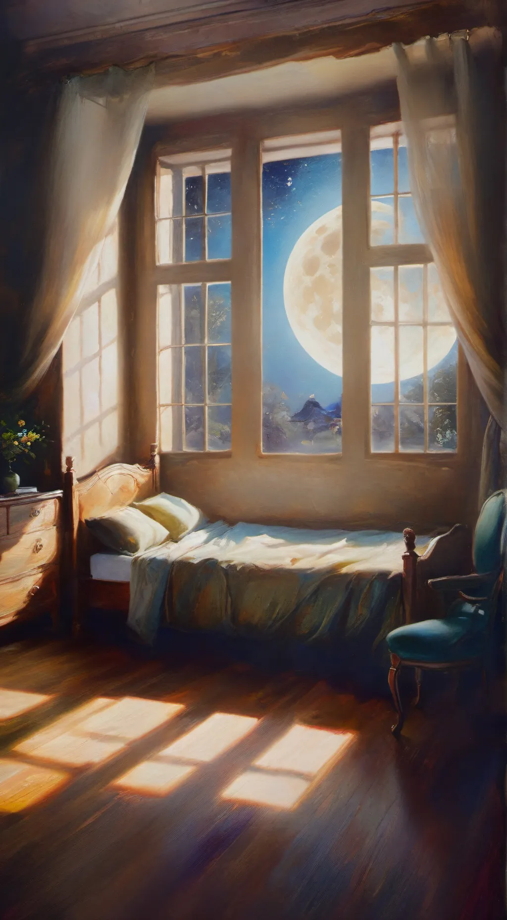 ai character: Forsaken sleepover background