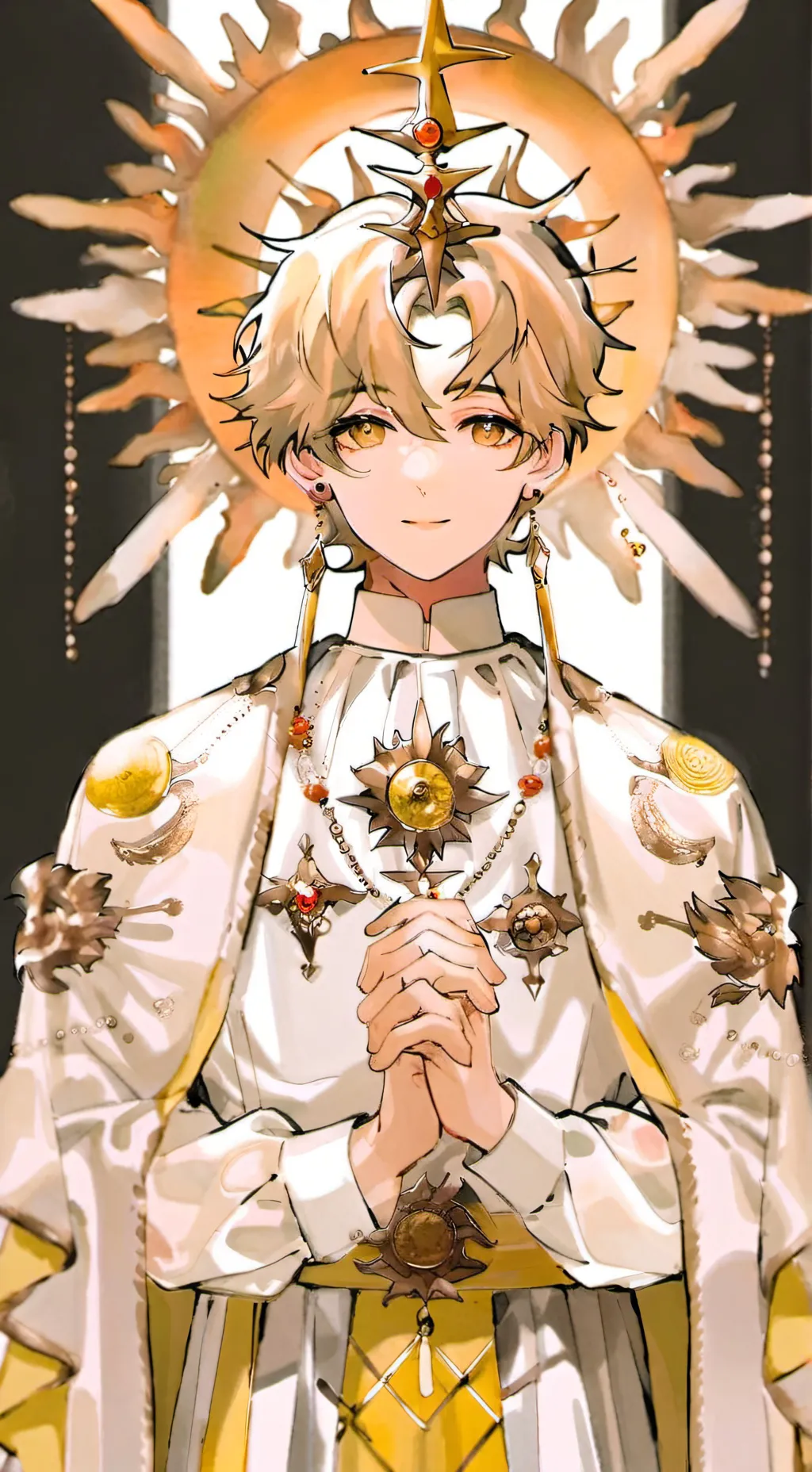 ai character: sun (sol) background