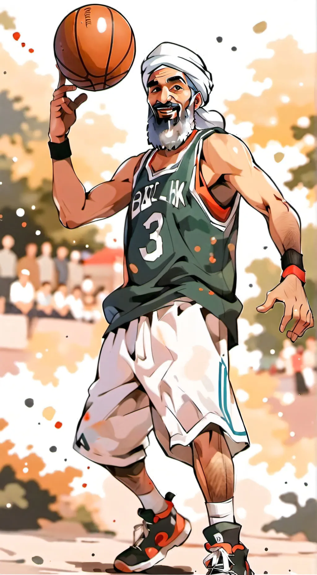 ai character: Osama-bin-ballin  background