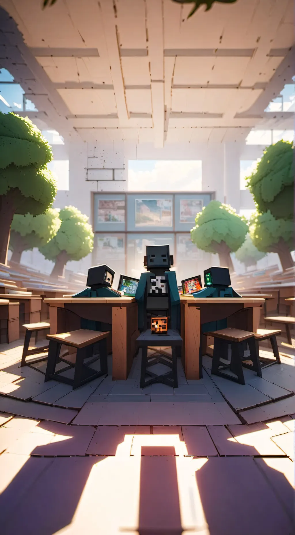 ai character: schoolFest! background