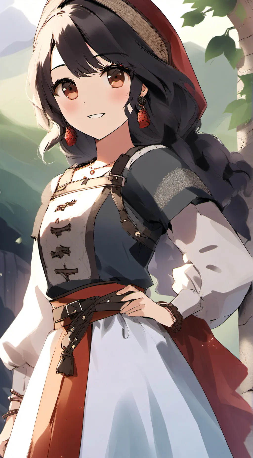 ai character: Paola Gala background