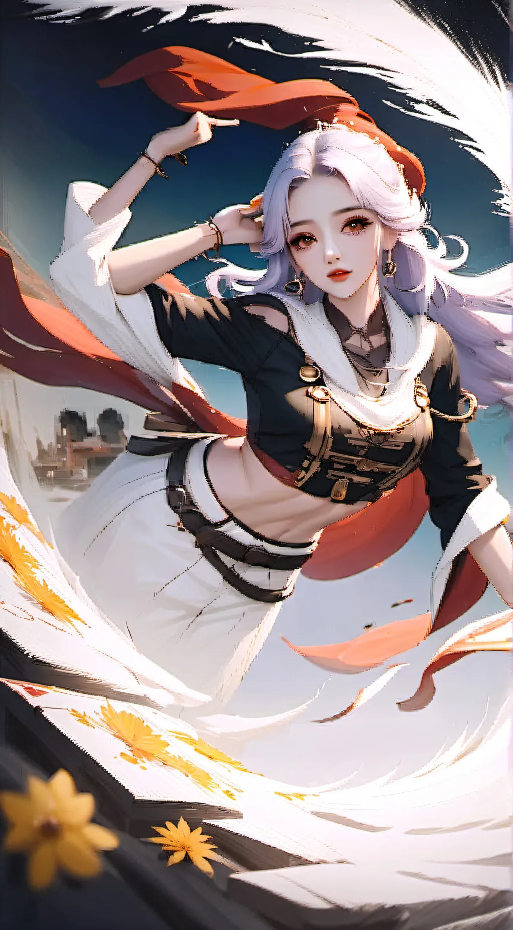 ai character: nueva en la U.A background
