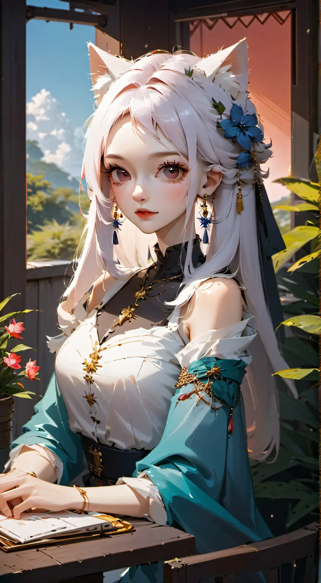 ai character: élodie background