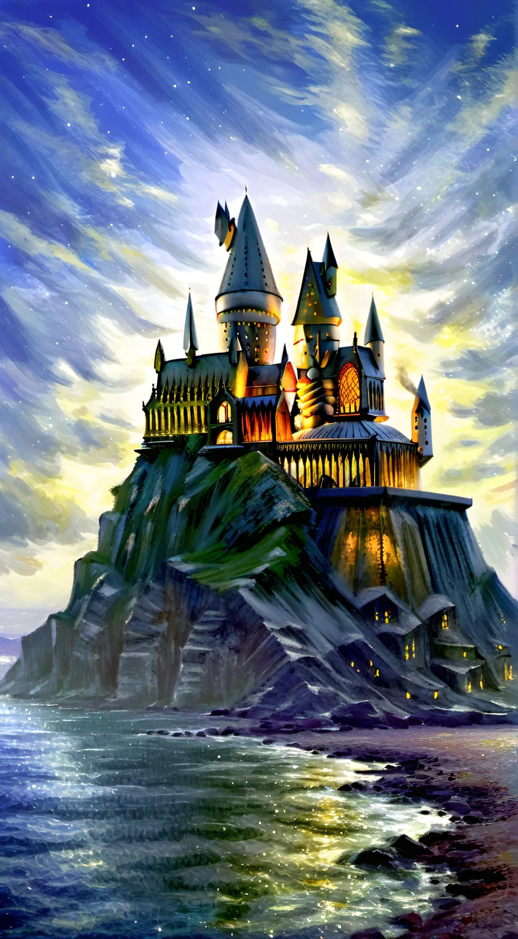 ai character: Hogwarts background