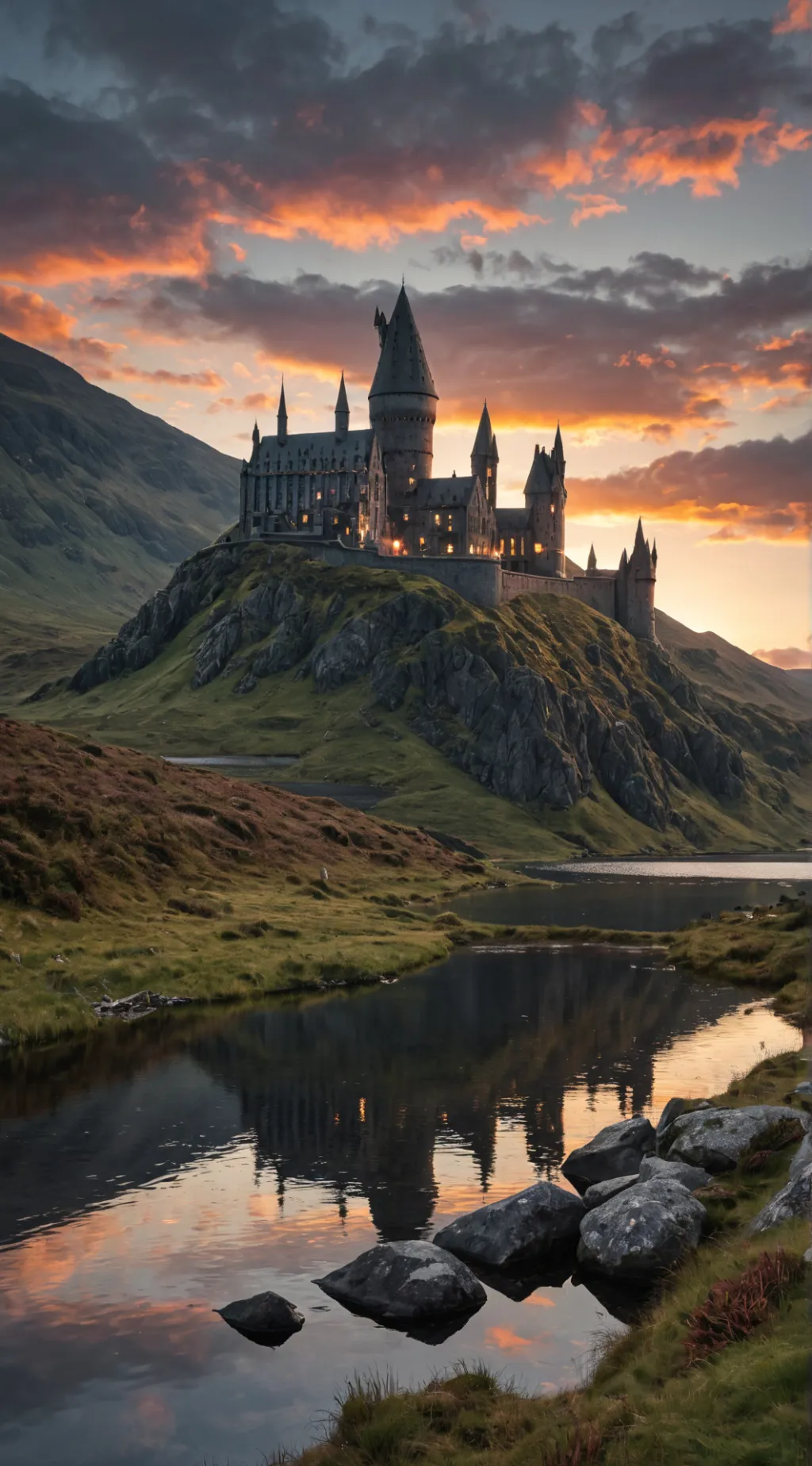 ai character: Hogwarts  background