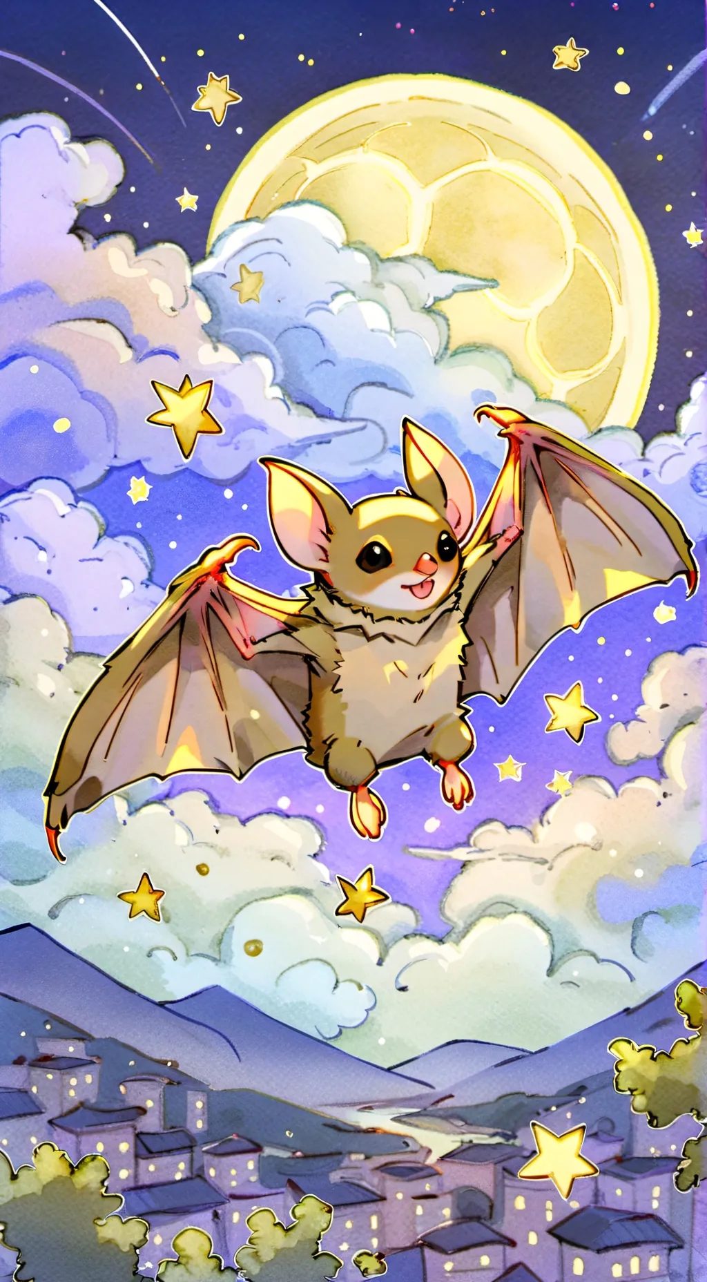 ai character: stellaluna  background