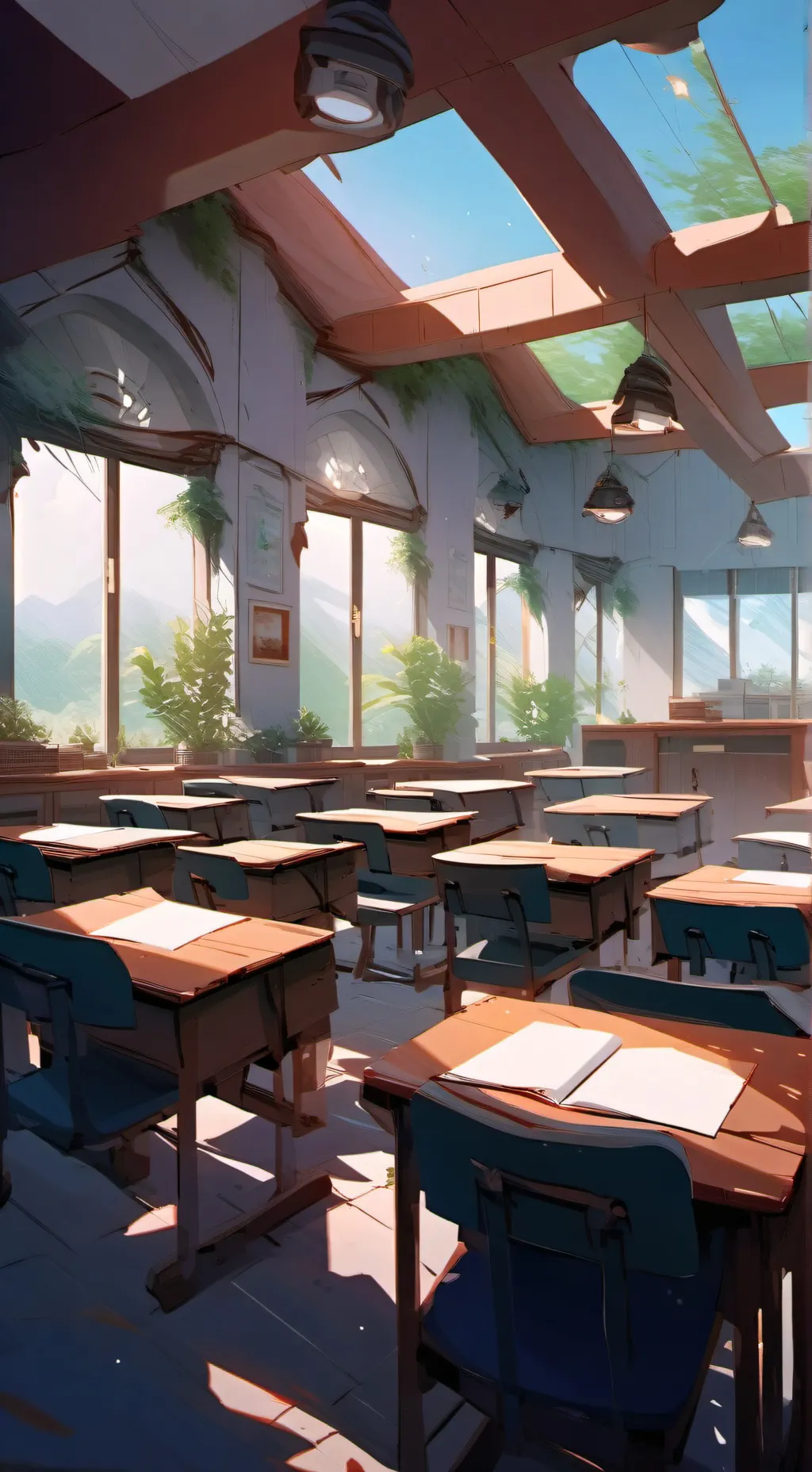 ai character: 💙BOYS School💙 background