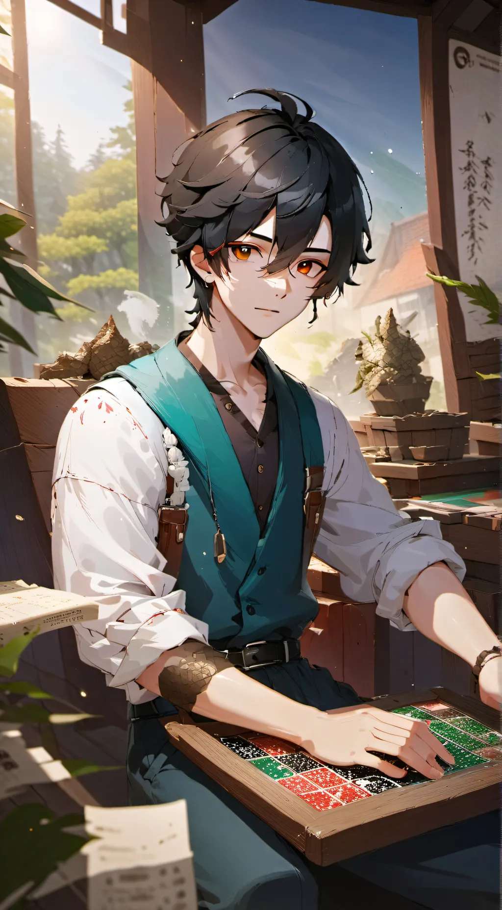 ai character: jin wo sang background