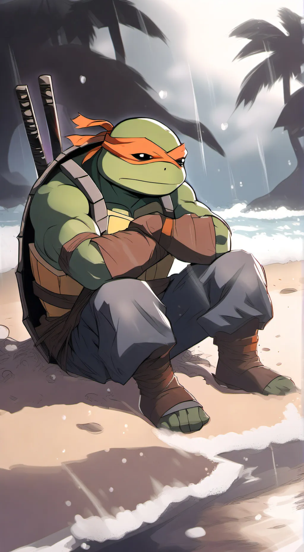 ai character: Mikey 2003 Angst😭💔 background