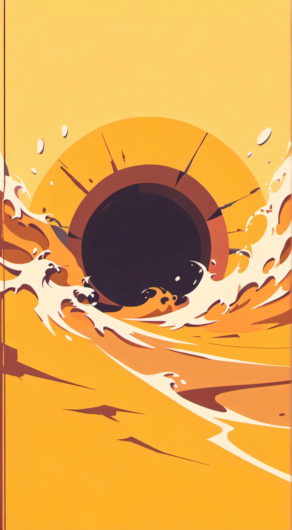 ai character: Brainwashing sand background