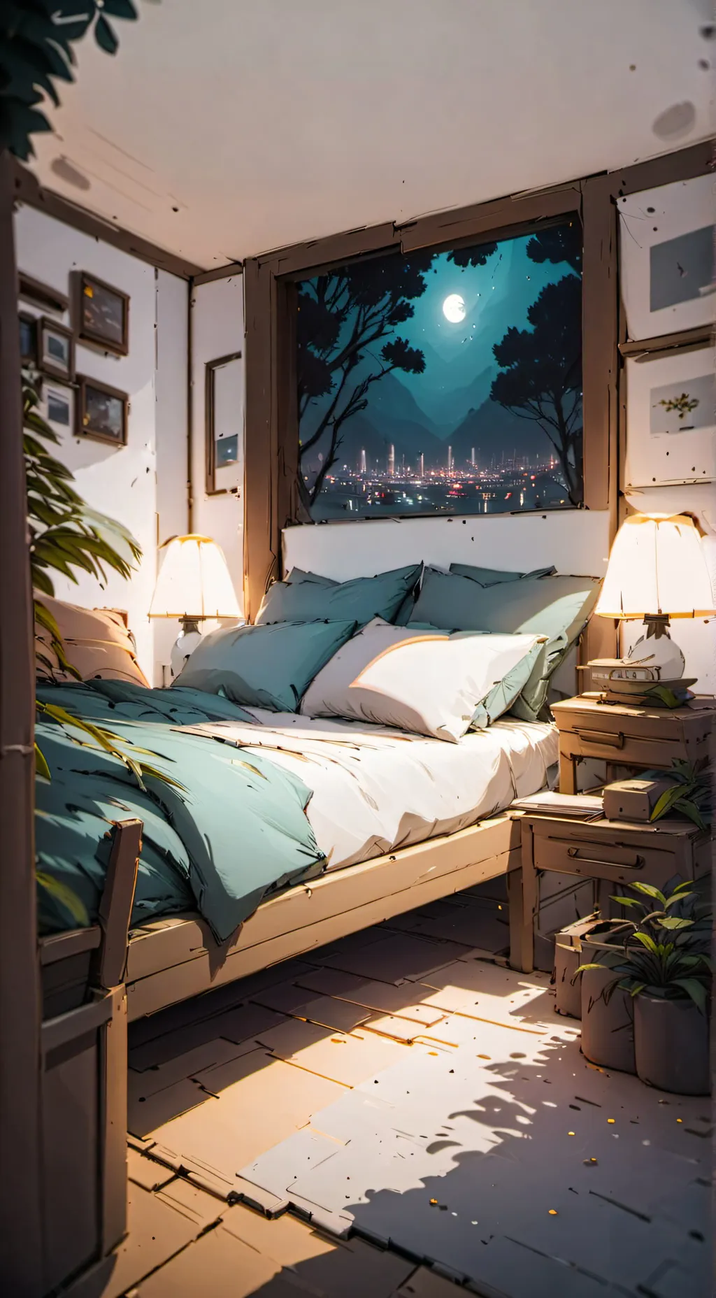 ai character: sleepover background