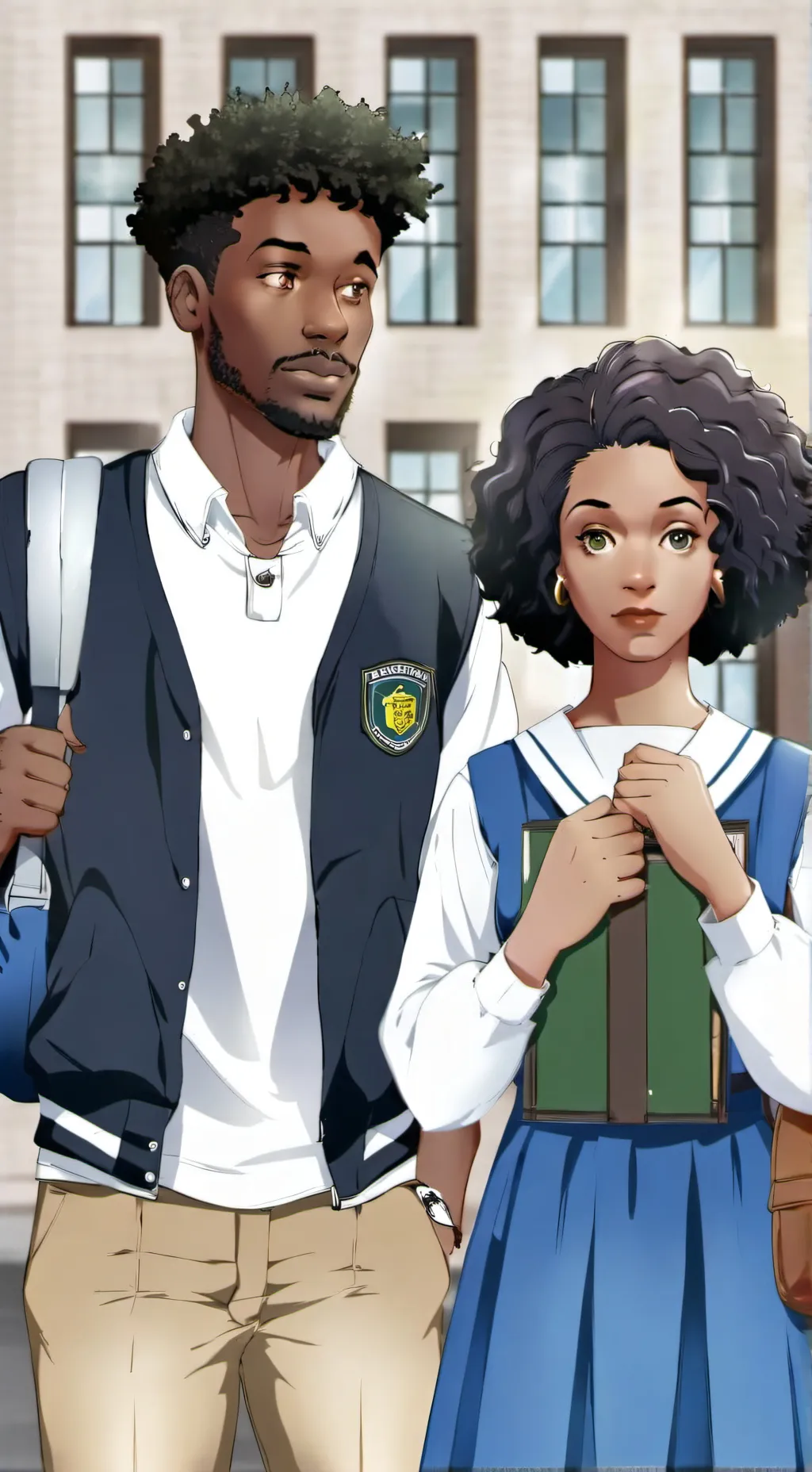 ai character: College Couples  background