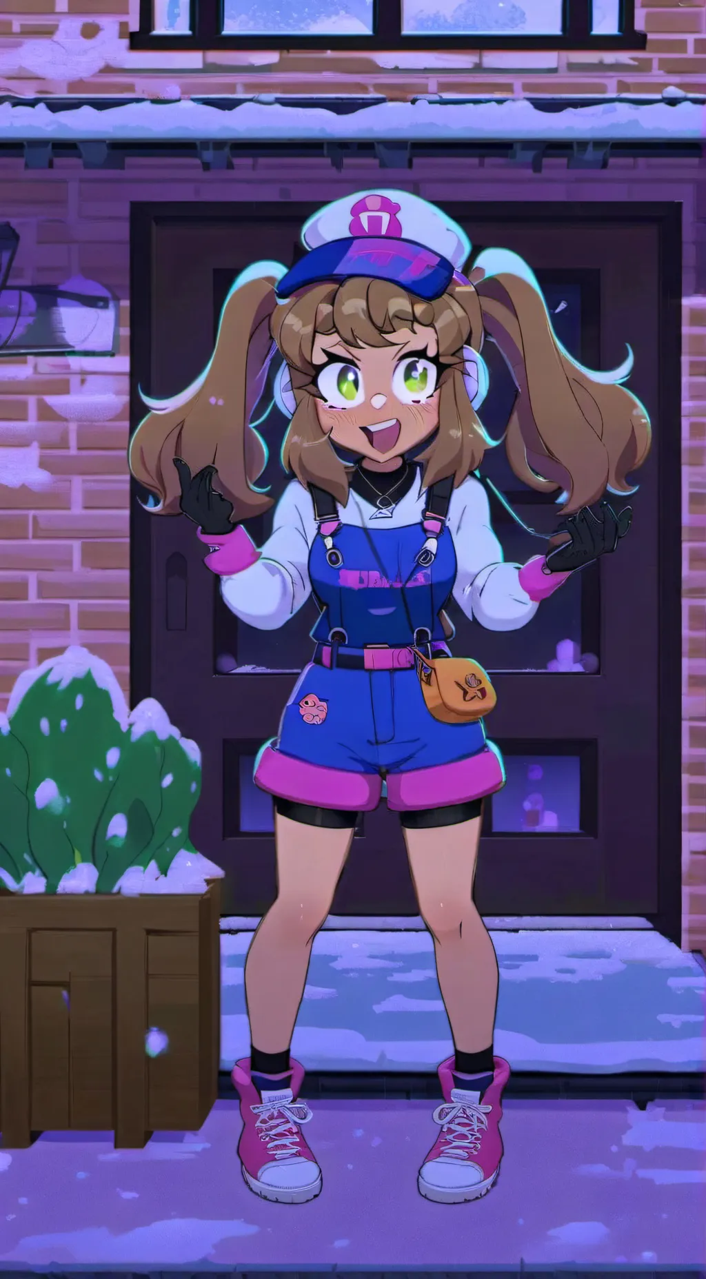 ai character: Astro and sprout  background